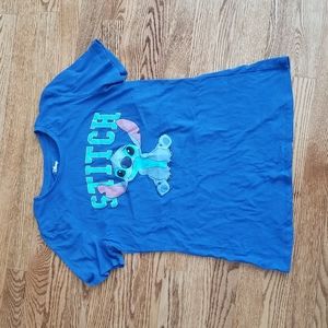 (M) Disney Cotton Blend Lilo & Stitch Graphic Short Sleeved Tee Casual Vacation